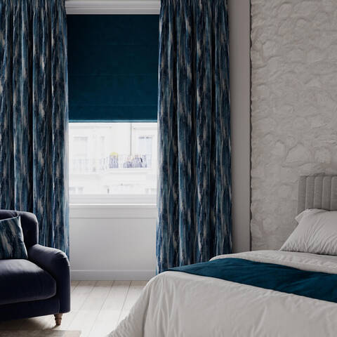 Skyline Twilight Fabric for Roman Blinds, Curtains, Tie-backs and Cushion Covers