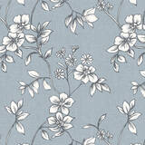 Flora Mist Fabric for Roman Blinds, Curtains, Tie-backs and Cushion Covers