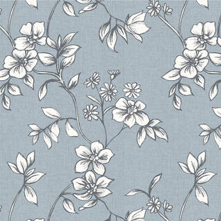   Flora Mist Fabric ** for Roman Blinds, Curtains, Tie-backs / and Cushion Covers