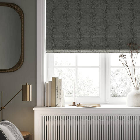 Verona Graphite Roman Blind Installation Photo