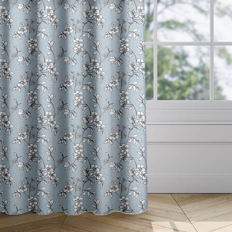 Flora Mist Fabric for Roman Blinds, Curtains, Tie-backs and Cushion Covers