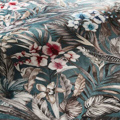 Verdure Teal Fabric for Roman Blinds, Curtains, Tie-backs and Cushion Covers