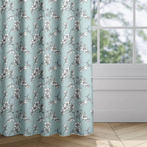 Flora Stone Fabric for Roman Blinds, Curtains, Tie-backs and Cushion Covers