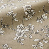 Flora Biscuit Fabric for Roman Blinds, Curtains, Tie-backs and Cushion Covers