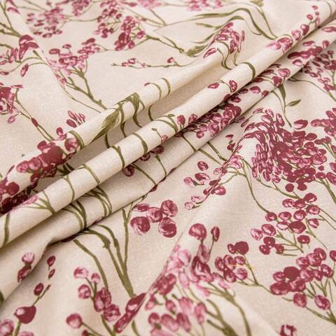 Serene Berry Fabric for Roman Blinds, Curtains, Tie-backs and Cushion Covers