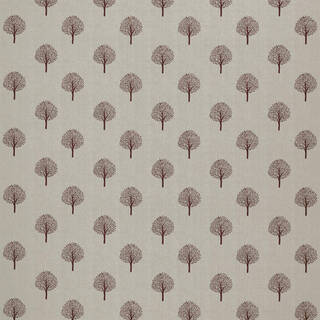   Mulberry Ember Fabric ** for Roman Blinds, Curtains, Tie-backs / and Cushion Covers